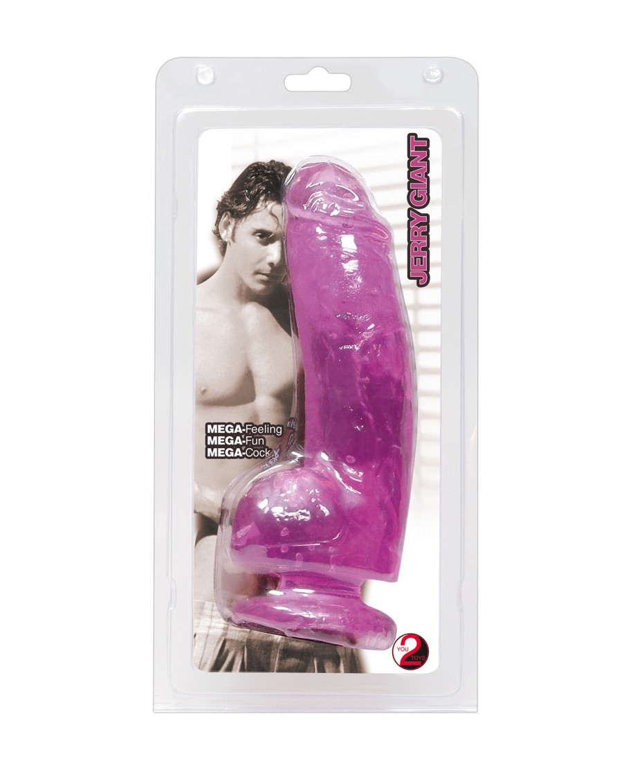 Różowy żelowy sztuczny penis z przyssawką dildo