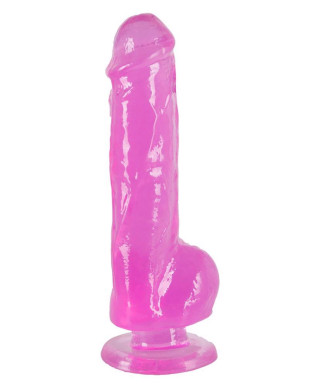 Różowy żelowy sztuczny penis z przyssawką dildo