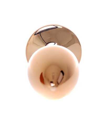 Korek analny różowa róża zatyczka ze stali 7cm