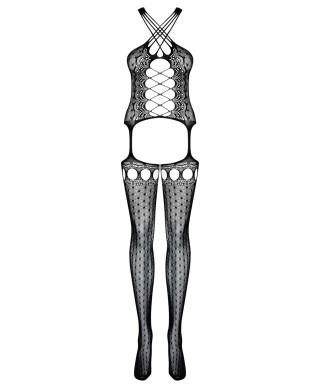 Geometryczne bodystocking siateczka obsessive sml