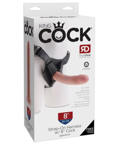 King Cock Strap-On 8 inch