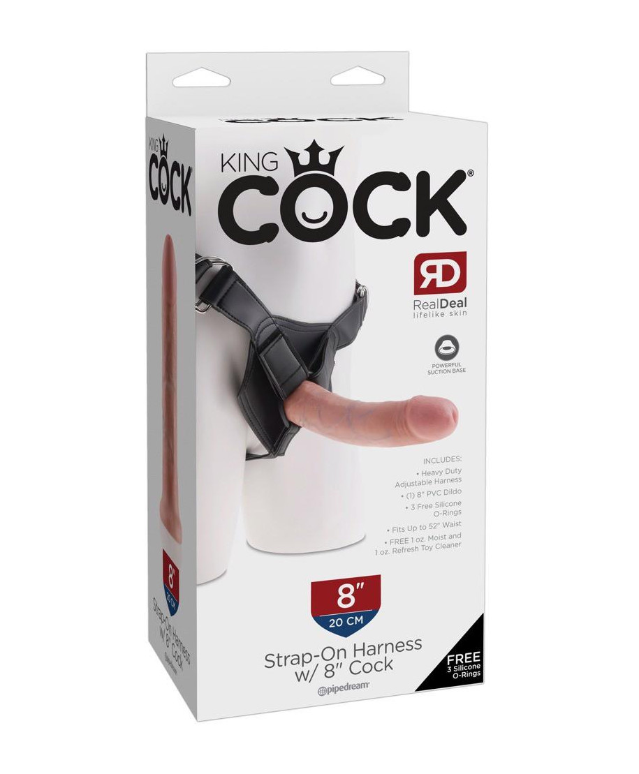 King Cock Strap-On 8 inch