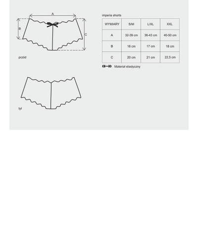 Szorty erotyczne kuszące koronkowe obsessive xxl
