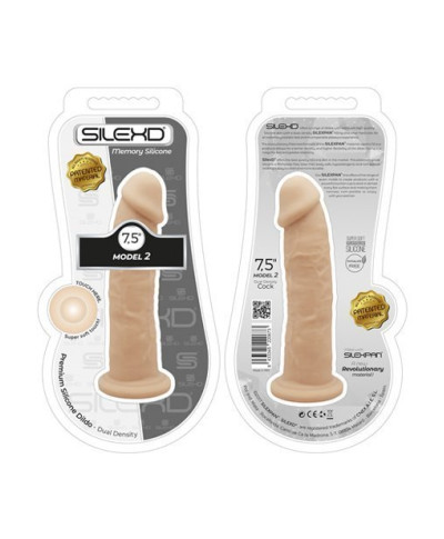 Dildo na przyssawce realistyczny jędrny penis 19cm