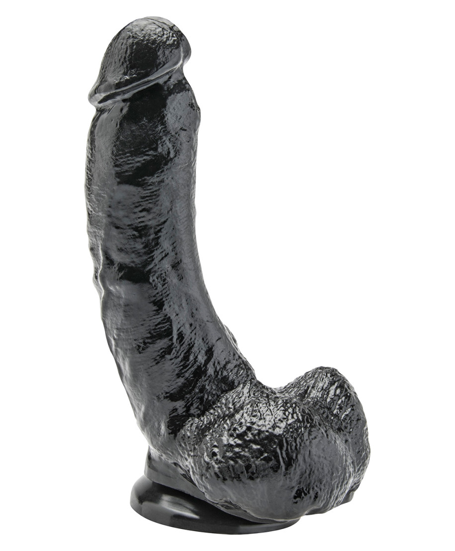 Dildo czarne realistyczny penis przyssawka 20cm