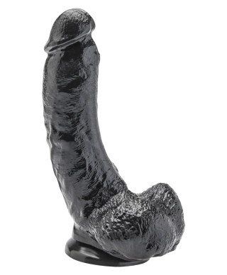 Dildo czarne realistyczny penis przyssawka 20cm