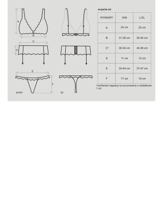 Pas stringi biustonosz sex komplet emperita sm