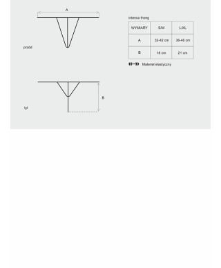 Zmysłowe sexy koronkowe stringi obsessive lxl