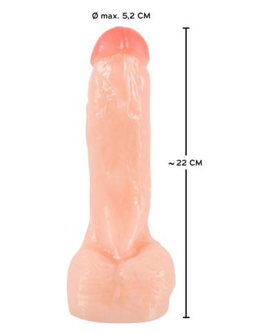 Solidne dildo duże grube naturalny penis sex 23cm