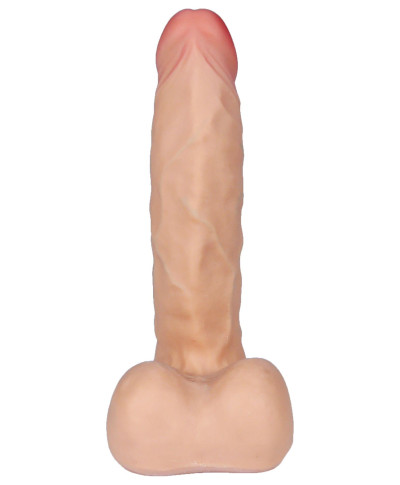 Dildo z kręgosłupem członek penis z jądrami 23cm