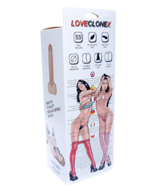 Dildo z kręgosłupem członek penis z jądrami 23cm