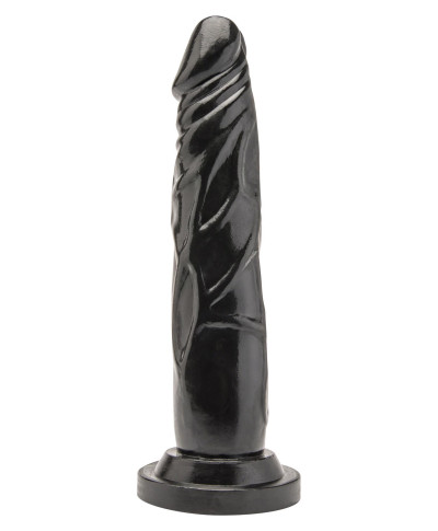 Dildo naturalne sztuczny czarny penis członek 18cm