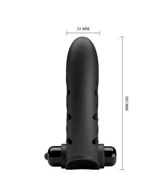 Nakładka wibrująca na palec punkt g 10 trybów 11cm
