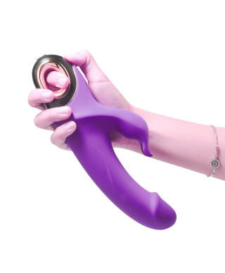 Wibrator królik z masażerem łechtaczki 22cm 9 tryb
