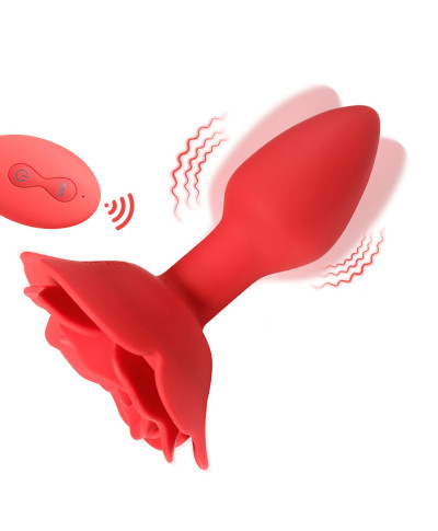 Rose rotating anal plug