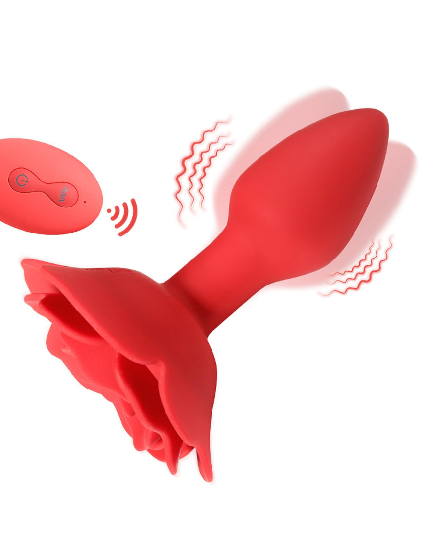 Rose rotating anal plug