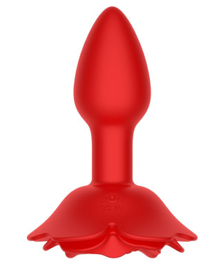 Rose rotating anal plug
