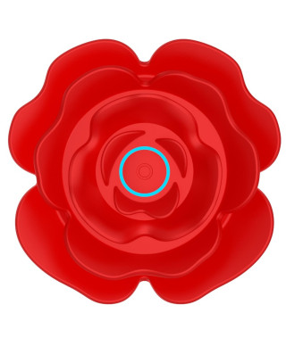 Rose rotating anal plug