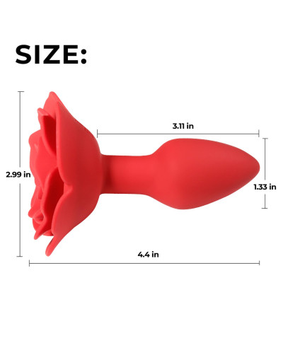 Rose rotating anal plug