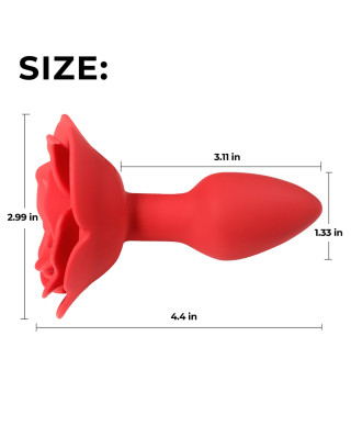 Rose rotating anal plug