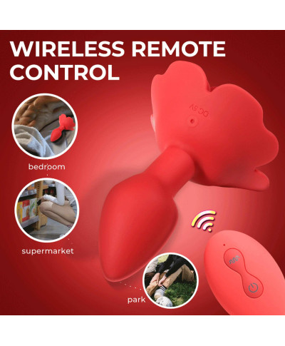 Rose rotating anal plug