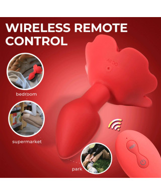 Rose rotating anal plug