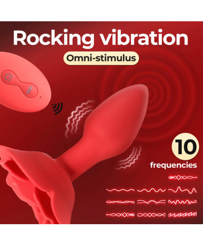 Rose rotating anal plug