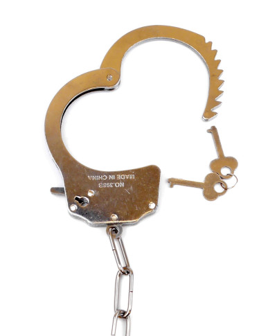Kajdanki metalowe z futerkiem bondage bdsm