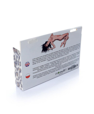 Kajdanki metalowe z futerkiem bondage bdsm