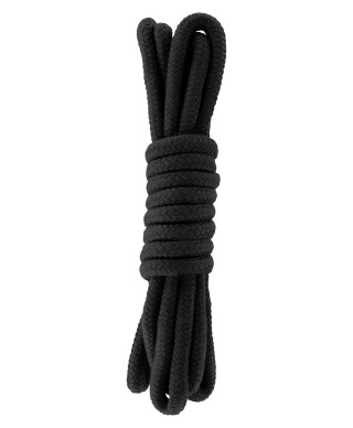 Wiązania-BONDAGE ROPE 3 METER BLACK