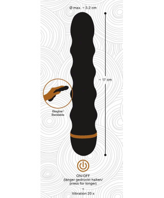 Wibrator analny waginalny penetrator 17cm 20trybów