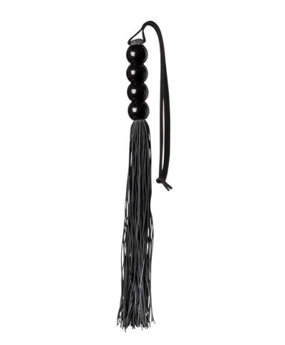 Pejcz-GP SILICONE FLOGGER WHIP BLACK