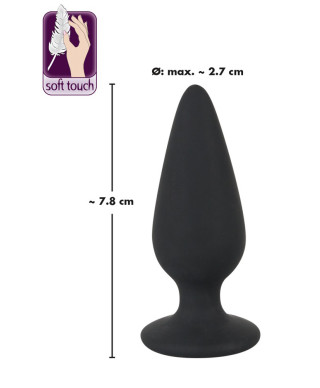 Zatyczka analna korek silikonowy sex plug mały 7cm