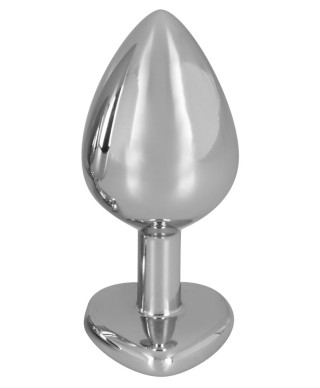 Ozdobny korek analny z sercem kryształek plug 8cm