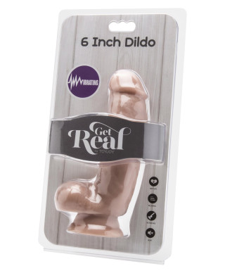 Grube realistyczne dildo wibrator przyssawka 15cm