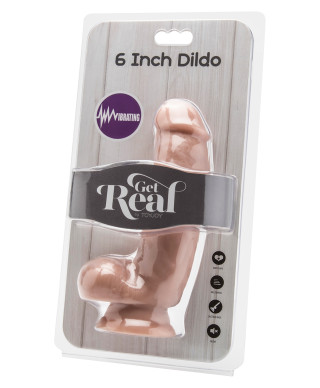 Grube realistyczne dildo wibrator przyssawka 15cm