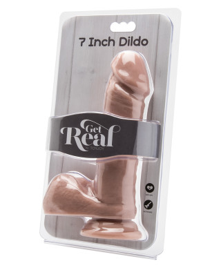 Penis jak realny naturalny sex dildo jądra 18cm