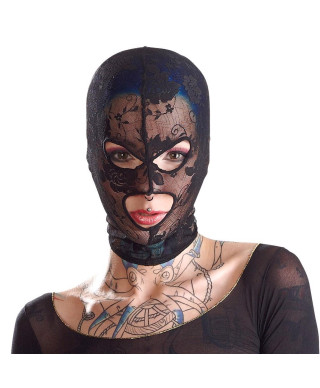 Maska jak pończocha na głowę z otworami sex bdsm