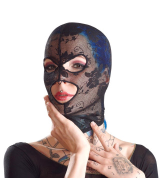 Maska jak pończocha na głowę z otworami sex bdsm