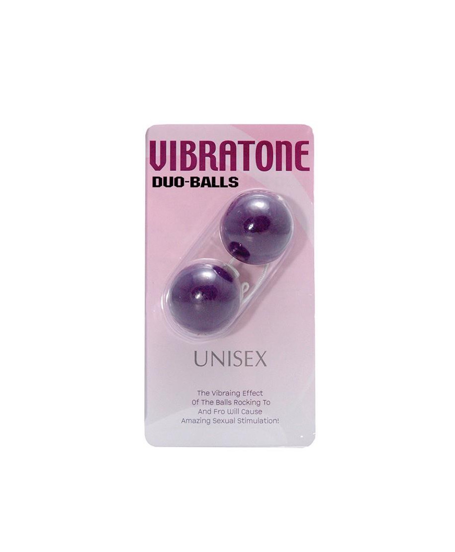 Kulki-VIBRATONE DUO BALLS PURPLE BLISTERCARD