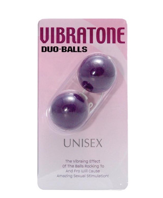 Kulki-VIBRATONE DUO BALLS PURPLE BLISTERCARD