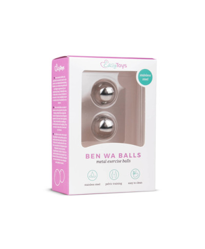 Kulki-Silver ben wa balls - 19mm