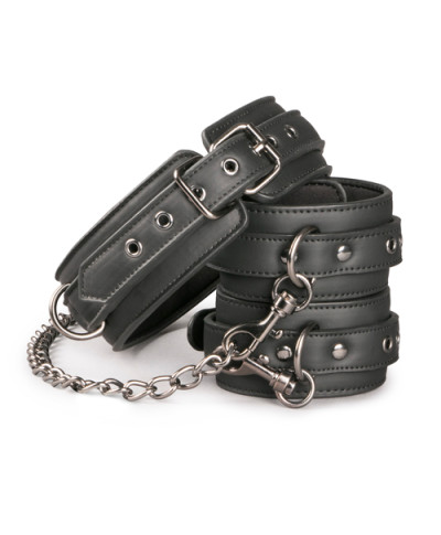 Kajdanki-Leather Collar With Anklecuff