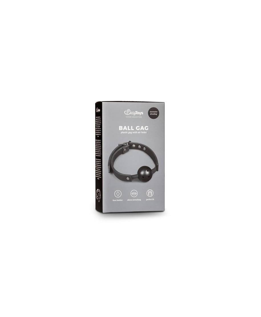 Knebel-Ball Gag With PVC Ball - Black