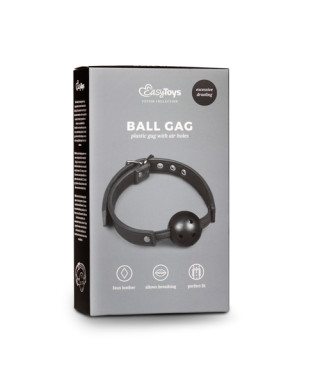 Knebel-Ball Gag With PVC Ball - Black