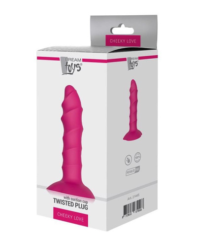 Plug-DREAM TOYS TWISTED PLUG WITH SUCTION CUP