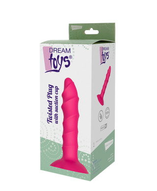 Plug-DREAM TOYS TWISTED PLUG WITH SUCTION CUP