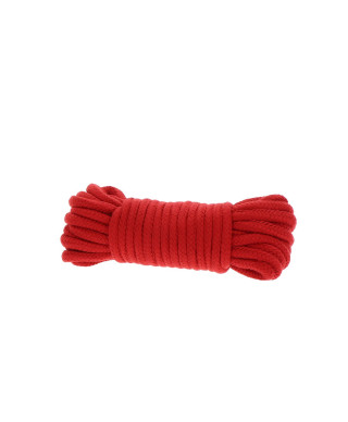 Wiązania-BONDAGE ROPE 10 METER RED
