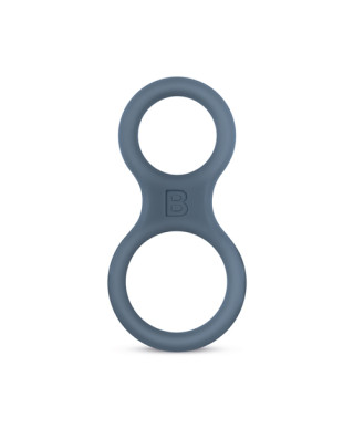 Boners Silicone Cock Ring And Ball Stretcher - Grey