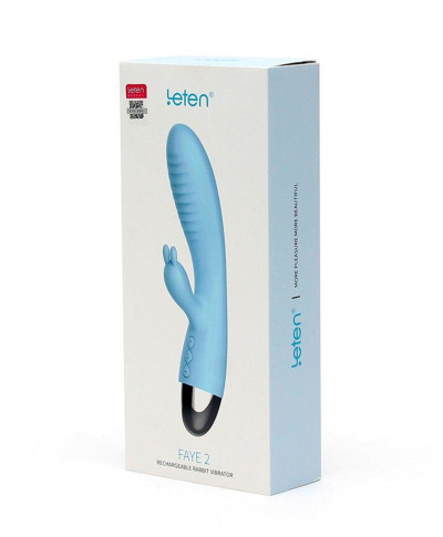 Wibrator-VIBRATORE RABBIT LETEN FAYE 2 TURQUOISE